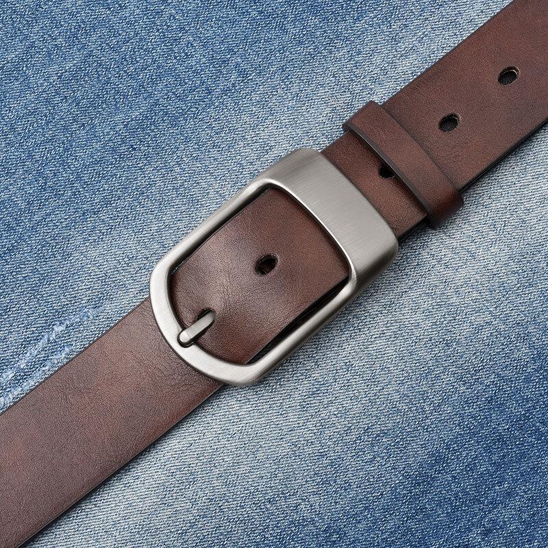 Men's Retro Genuine Leather Pin Buckle Belt