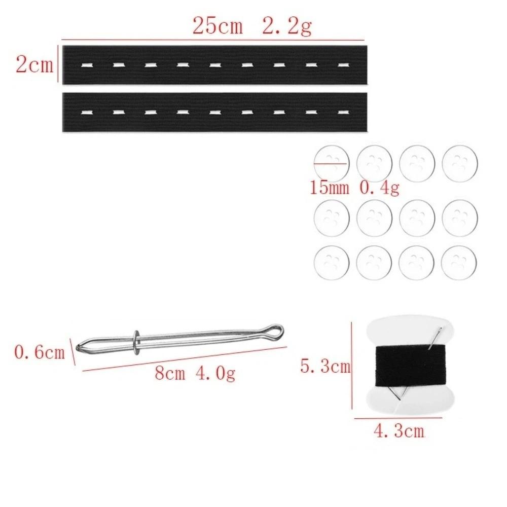 No-Sew Invisible Belt Tightener Set Adjustable Elastic Waist Band Women Men Jean Pant