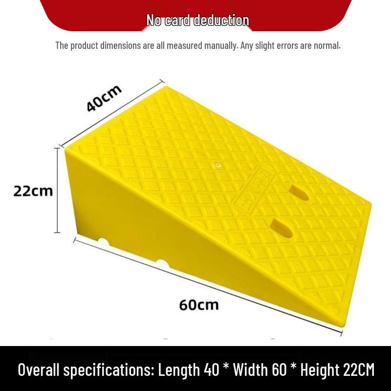 Plastic Uphill Ramp & Curb Speed Bump Pad