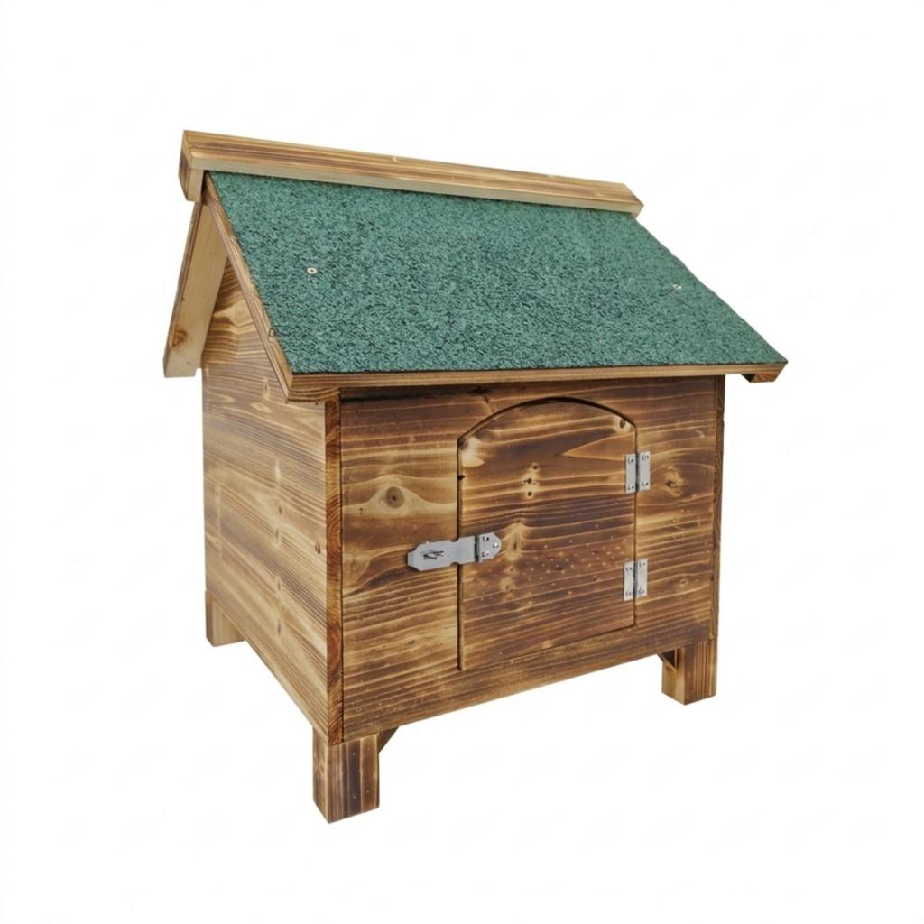 Wasserdichtes Outdoor-Katzenhaus Wetterfest Holz Stabil Isoliert für