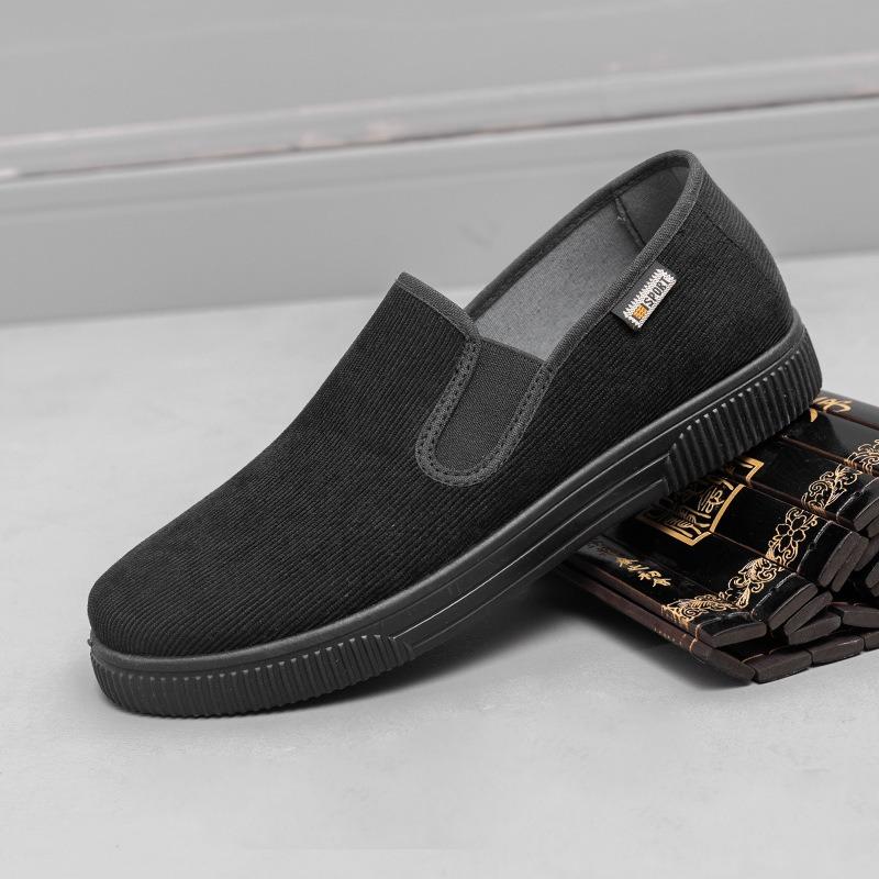 Buty męskie wiosenne nowe wygodne miękka podeszwa jednoprzewodowe płócienne buty oddychające antypoślizgowe buty na jeden rzep buty outdoorowe
