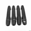 Chrome Carbon Fiber Car Door Handle Cover Bowl Trim For Toyota Fortuner 2005 -2014 Styling Accessories