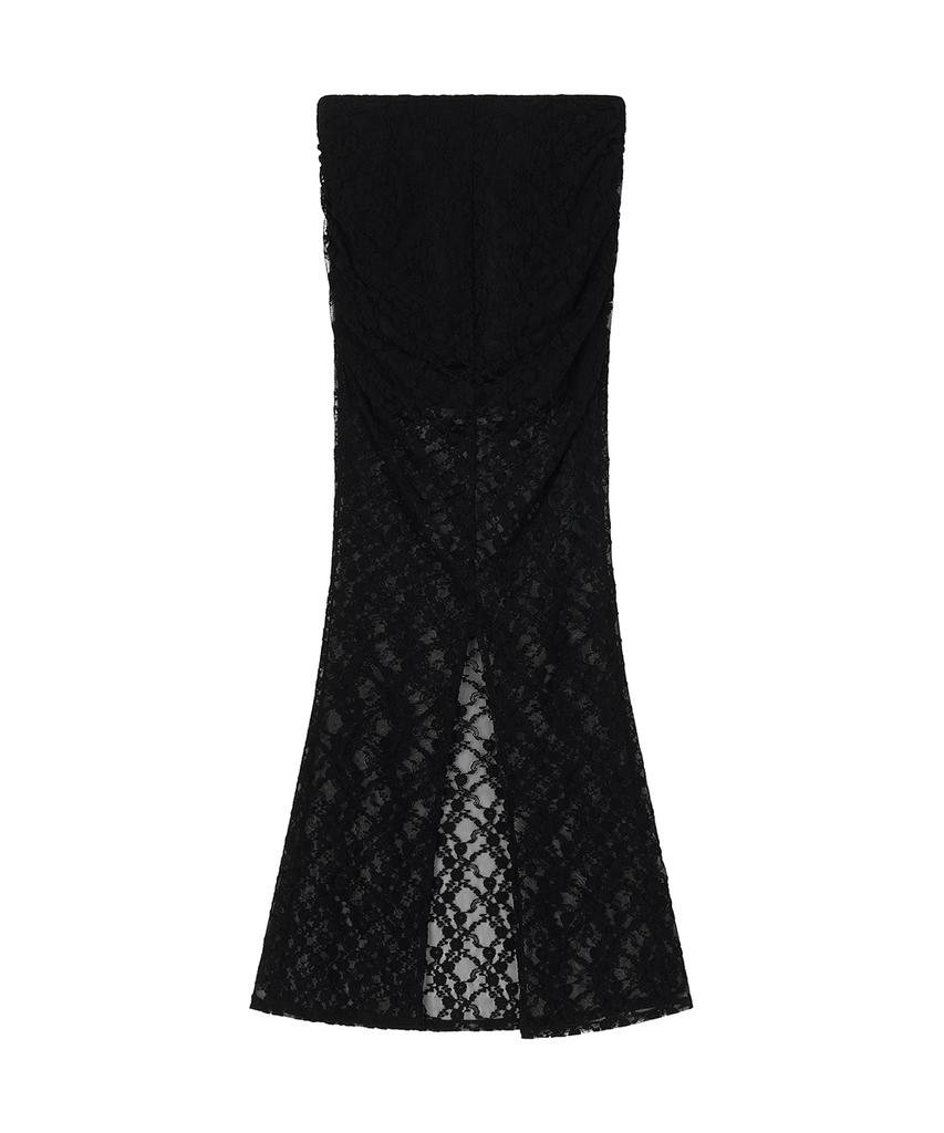 Ilio Black Lace Mermaid Long Skirt