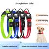 Luminous Waterproof Dog Collar with AirTag Holder - Anti-Lost, Rechargeable, GPS Tracking