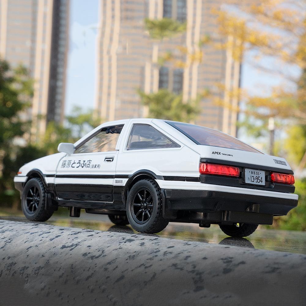 1/32 Scale Simulation Toyota AE86 Metal Alloy Toy Car Diecasts Toy Vehicles Decoration Model Miniature Christmas Gift Toys for Children Boy