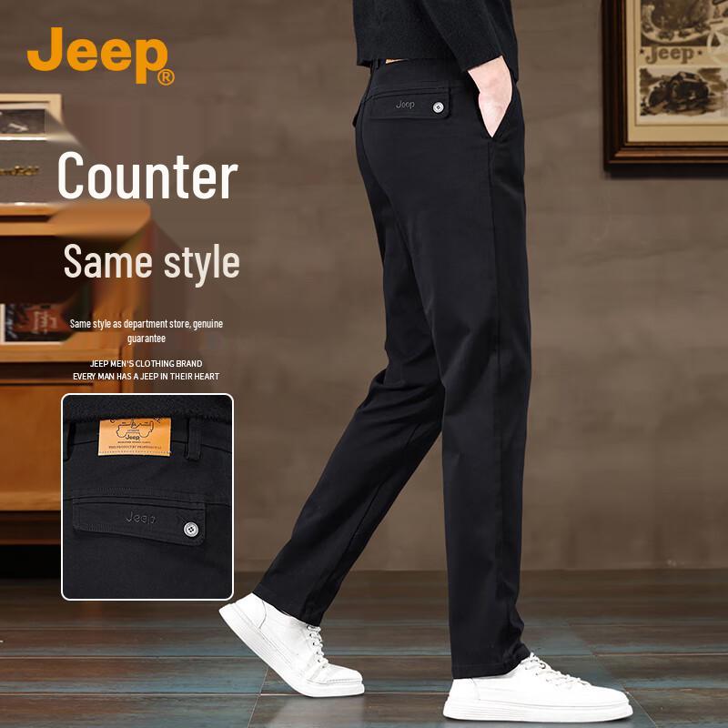 

JEEP Men s Pure Cotton Straight Leg Casual Pants 38