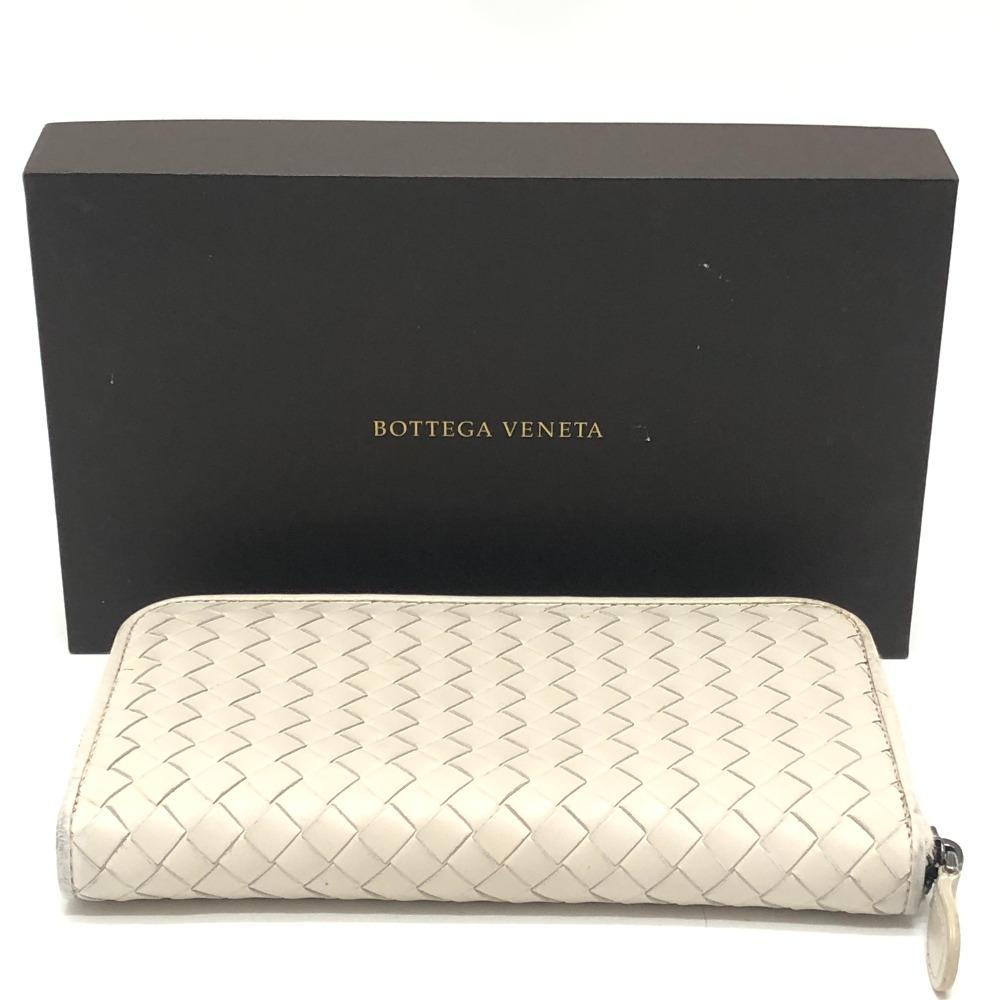 BOTTEGA VENETA 114076 Intrecciato Long wallet Zip Around Long Wallet