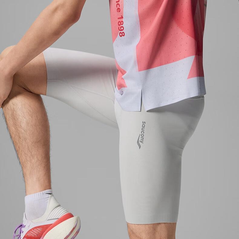 Saucony Running Shorts Unisex Moon Shadow Gray SA2250LG61T-GR135
