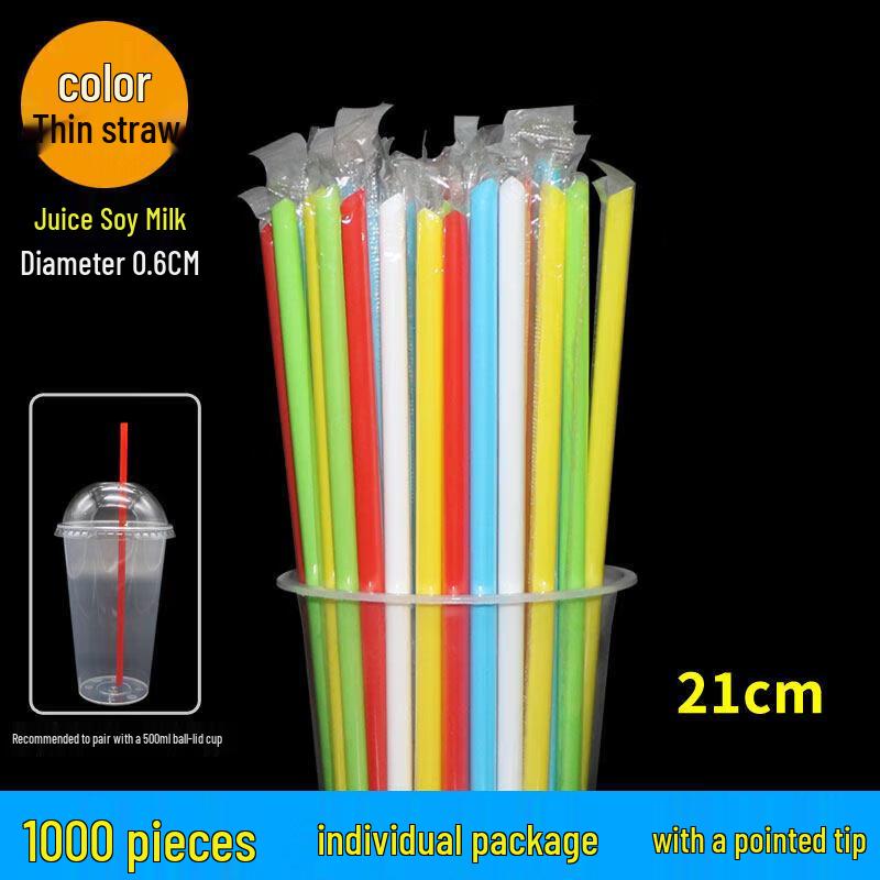 OEING Individually Wrapped Disposable Beverage Straws