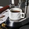 Hohe Schönheit Felsensand Keramik Kaffeetasse Hitzebeständige Robuste Tasse und Untertasse Set Bequemer Griff Reinglasur