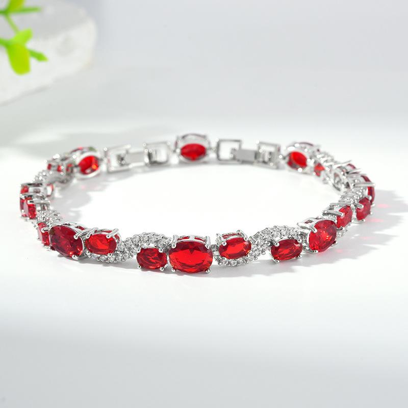 Inlaid Round Zircon Temperament Exquisite Bracelet Jewelry