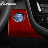 Real Soft Carbon Fiber For Toyota Camry 2018 2019 2020 2025 2025 2025 2025 LHD RHD Car Ignition Start Button Frame Interior Trim