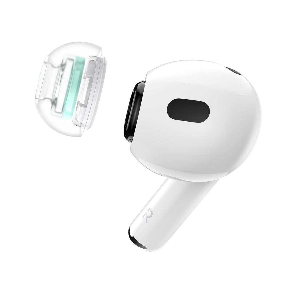 SpinFit SuperFine Compatível com AirPodsPro 1ª 2ª Geração Ponteiras de Silicone Médico Par de ML Par de Adaptadores & (1 Tamanhos/1 Incluído)