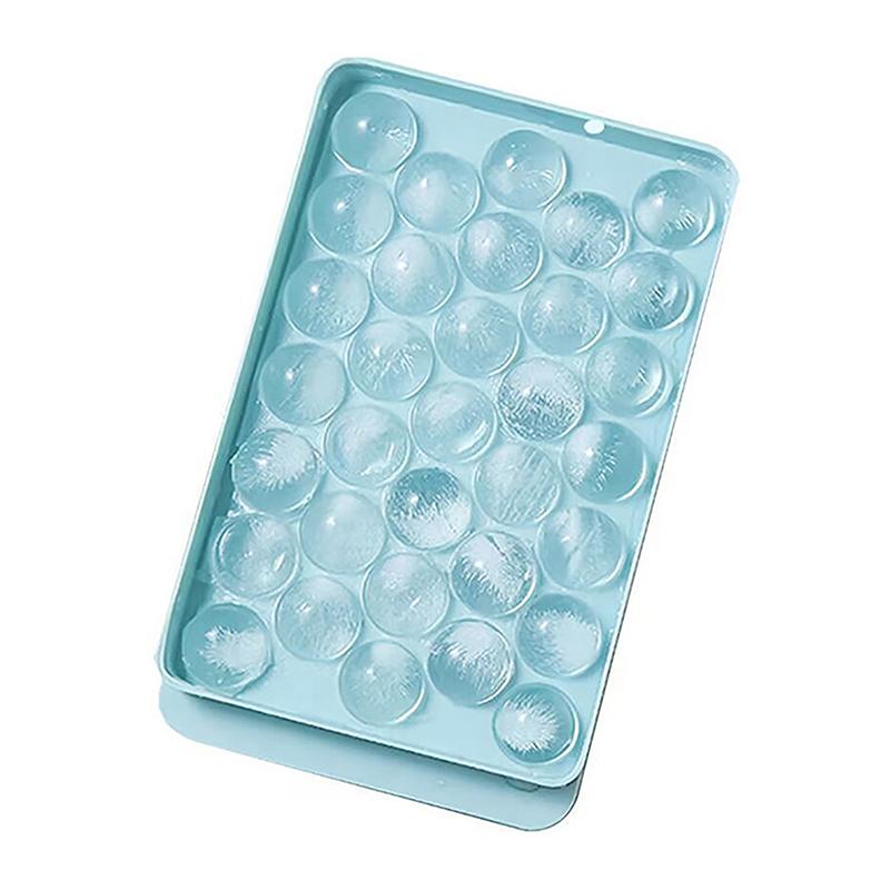 Tavă rotundă pentru cuburi de gheață 3D, cu capac, din plastic, în stil diamant, matriță pentru gheață, frigider, matrițe sferice pentru bricolaj, aparat de gheață, unelte de bucătărie