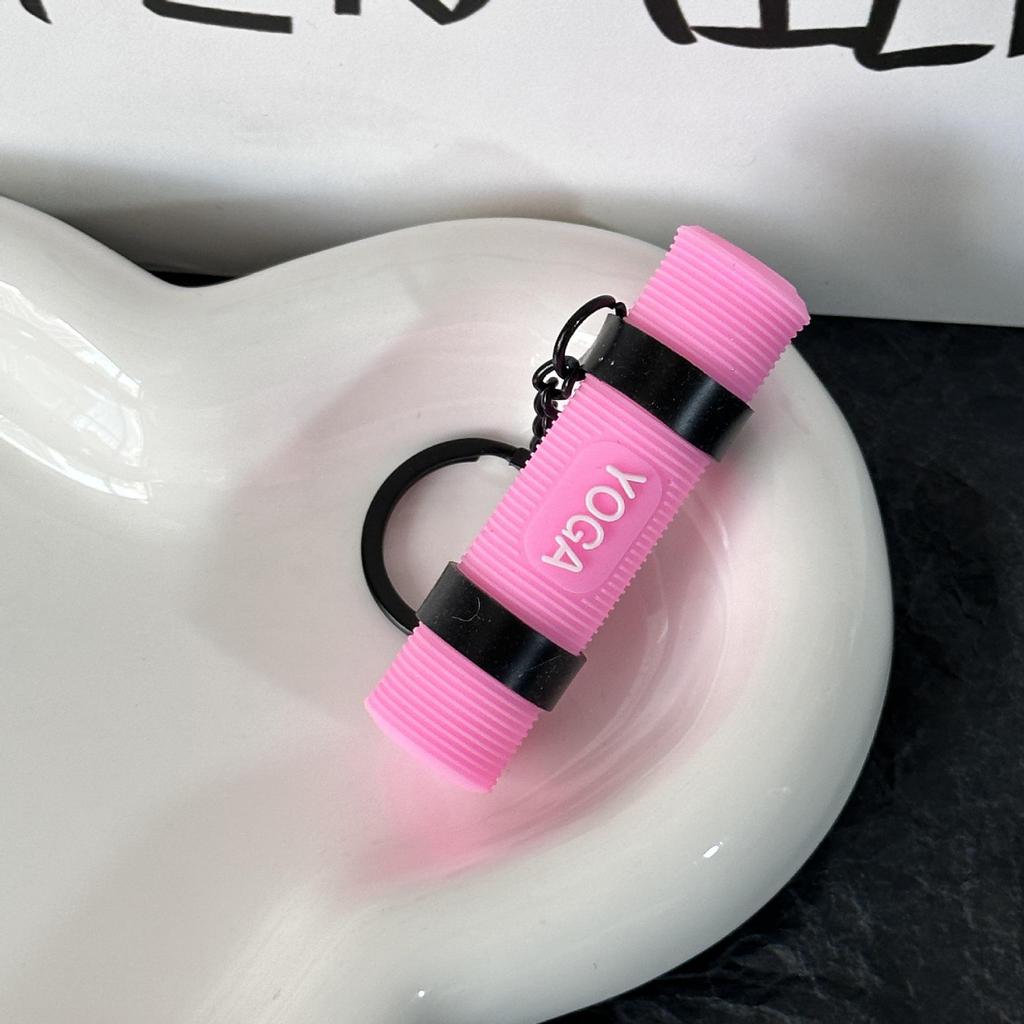 Miu Series Dumbbell Plate Keychain: Trendy Fitness Accessory & Sports Jewelry Gift