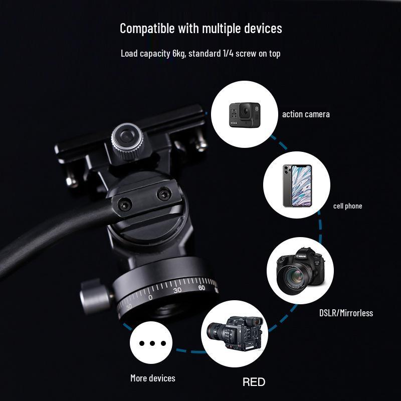 Professional Outdoor Panoramic Camera Tripod with Hydraulic Head