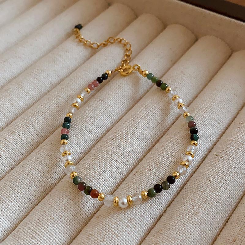 Bohemian Millet Beads Multi-layer Beaded Bracelet Girls Summer Ethnic Style Light Luxury Niche Hand Jewelry