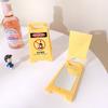 Creative Mini Desktop Prompt Card Folding Makeup Mirror Decoration