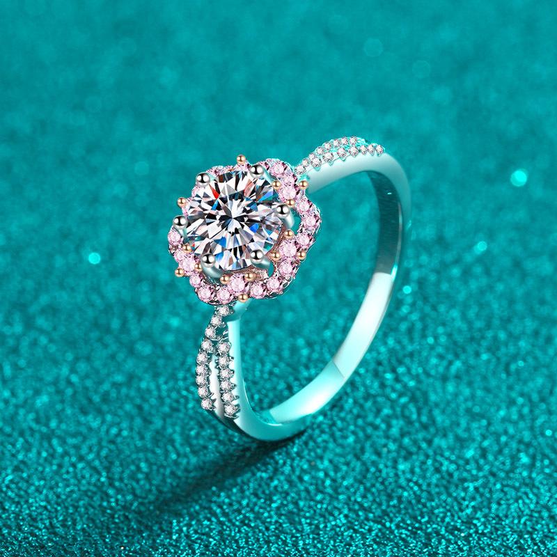 GRA Certified Moissanite Wedding Ring Set S925 Sterling Silver D Color VVS1 Bridal Ring Set for Women Luxury Anniversary Gift