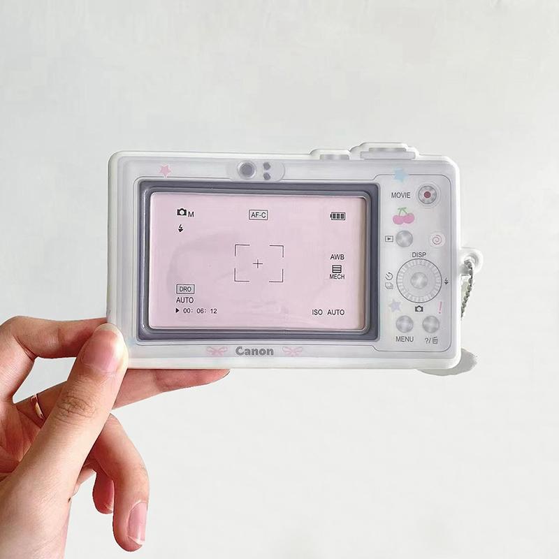 Cartoon Kpop Photocard Holder Camera Mobile Phone Shaped Idol Photocard Binder 3Inch Photo Storage Case Protection Cover