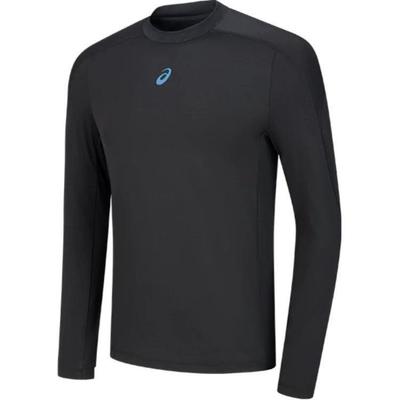 Running Apparel Series Moisture Wicking Pullover Crew Neck Long Sleeve T-Shirt Men Tops Black 2011D321-001