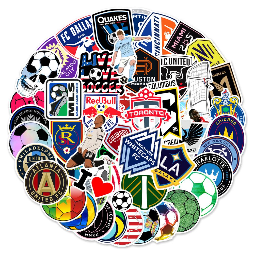 50 Sports-Themed Waterproof Graffiti Stickers for Cars, Phones, Laptops, and Travel Cases