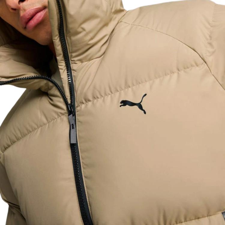 Puma Sportstyle Series Comfortable Hooded Long Down Jacket Unisex Outerwear Oak-Brown 684103-67
