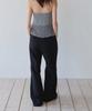 Ieoning Easy String Cotton Pants, Black