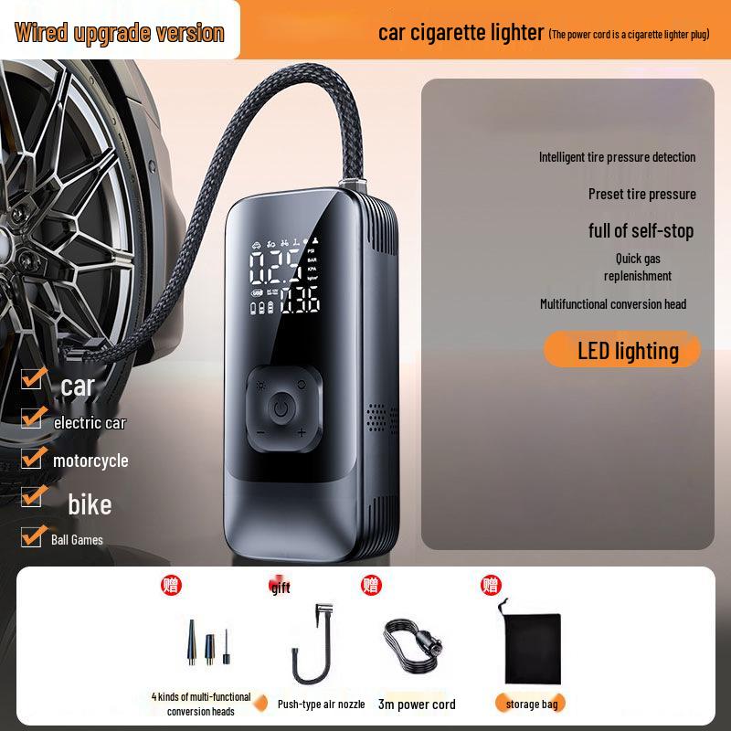 Tragbare Hochdruck-Akku-Elektro-Autoreifen-Luftpumpe