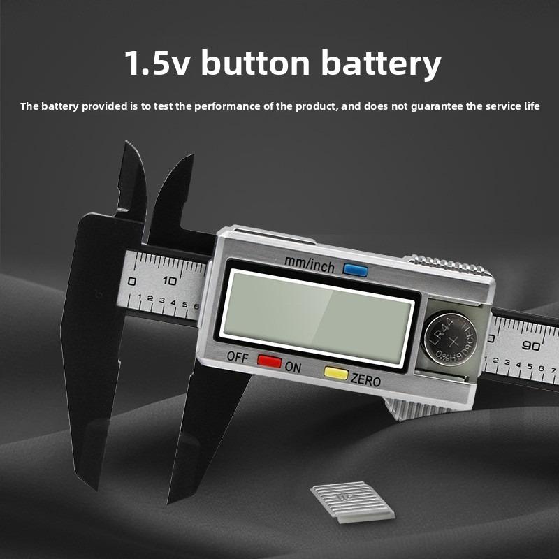 0-150MM Vernier Caliper Plastic Digital Caliper, Inch Metric Fraction Conversion, Large LCD Display Measurement Tool