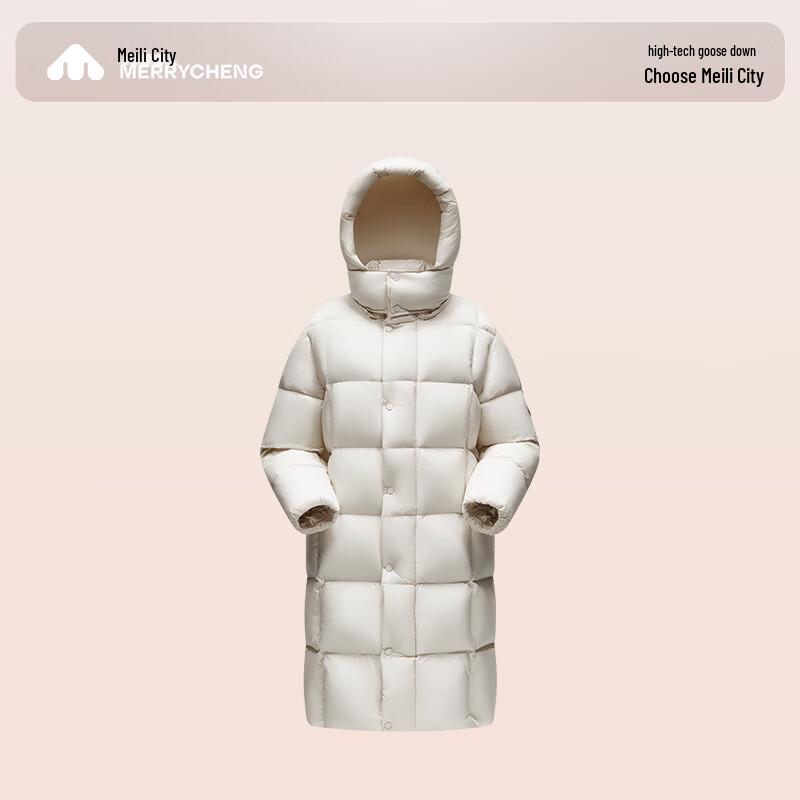 Meili City Women's Long Goose Down Parka