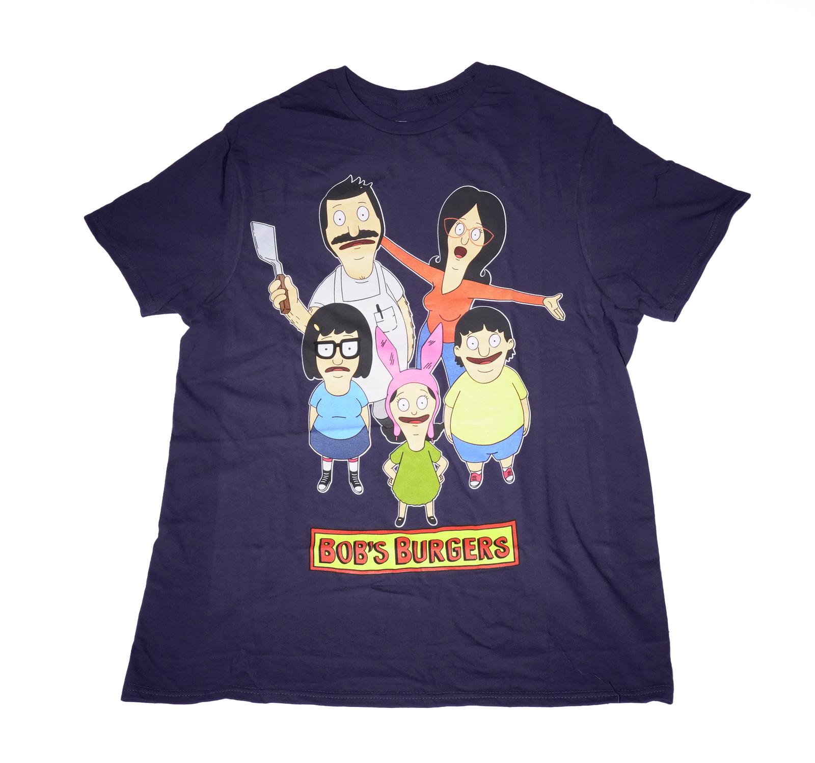 Bob s Burgers New Adult T-Shirt - Standing Family Group Image XXL