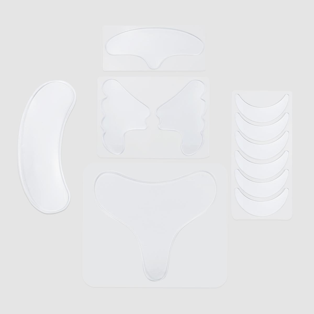 CE Certified Silicone Anti Wrinkle Patches Reusable Under Eye Forehead Chest Wrinkle Patches Overnight Anti Aging Patch for Face прозрачный