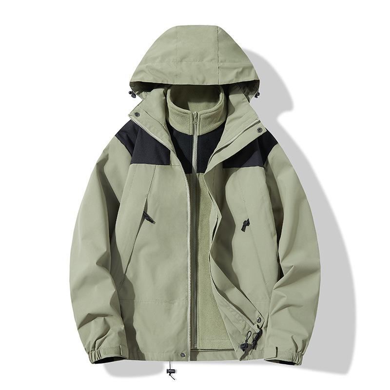 

Унисекс 3-в-1 Отстегиваемая Зимняя Ветровка - Популярная Куртка для Альпинизма, Идеально Подходит для Пар, Приключений на Открытом Воздухе X-Small