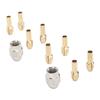 10PCS Brass Collet Chuck Set Precision Quick Change Drill Chuck  Electric Drills