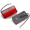 2X 12-80V 20LED Hinten Schwanz Blinker Licht Bremse Lauf Lampe Gelb & Rot Für Anhänger Lkw