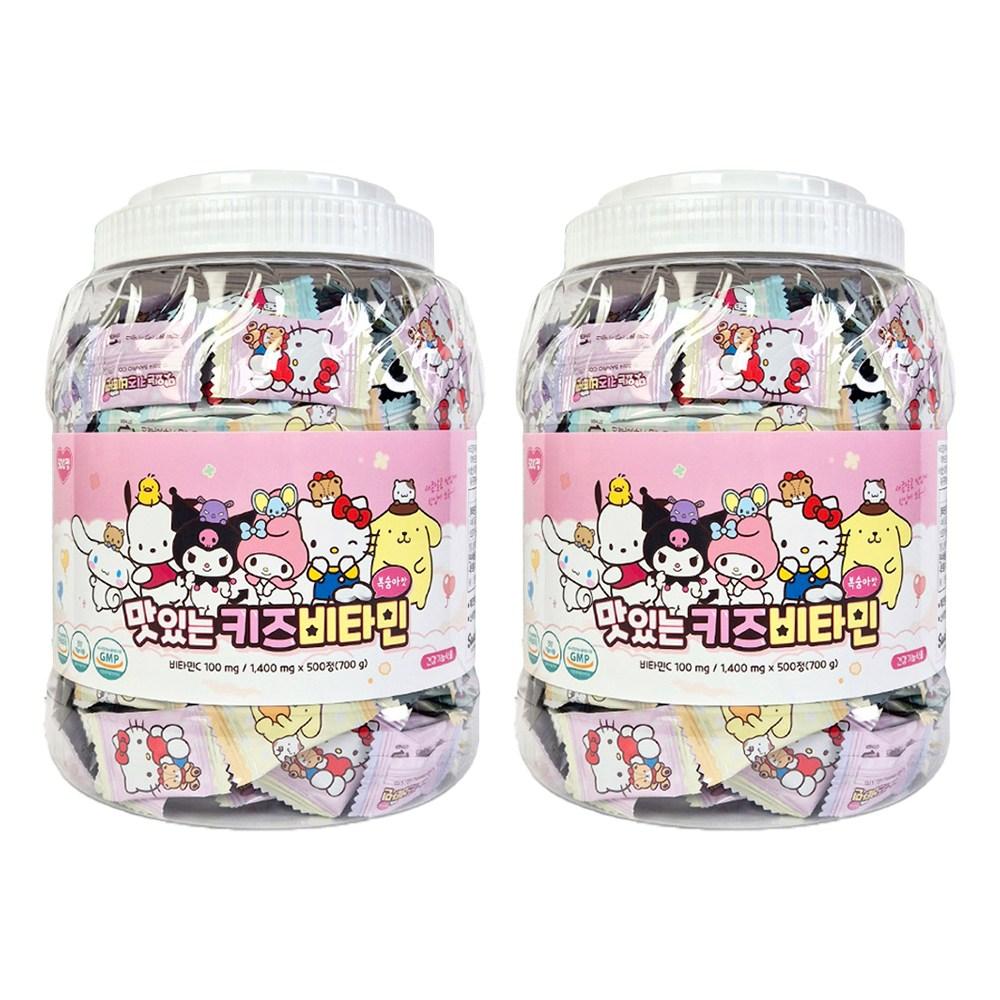 Atex Sanrio Characters Delicious Kids Vitamin 500 Tablets 2 Pcs
