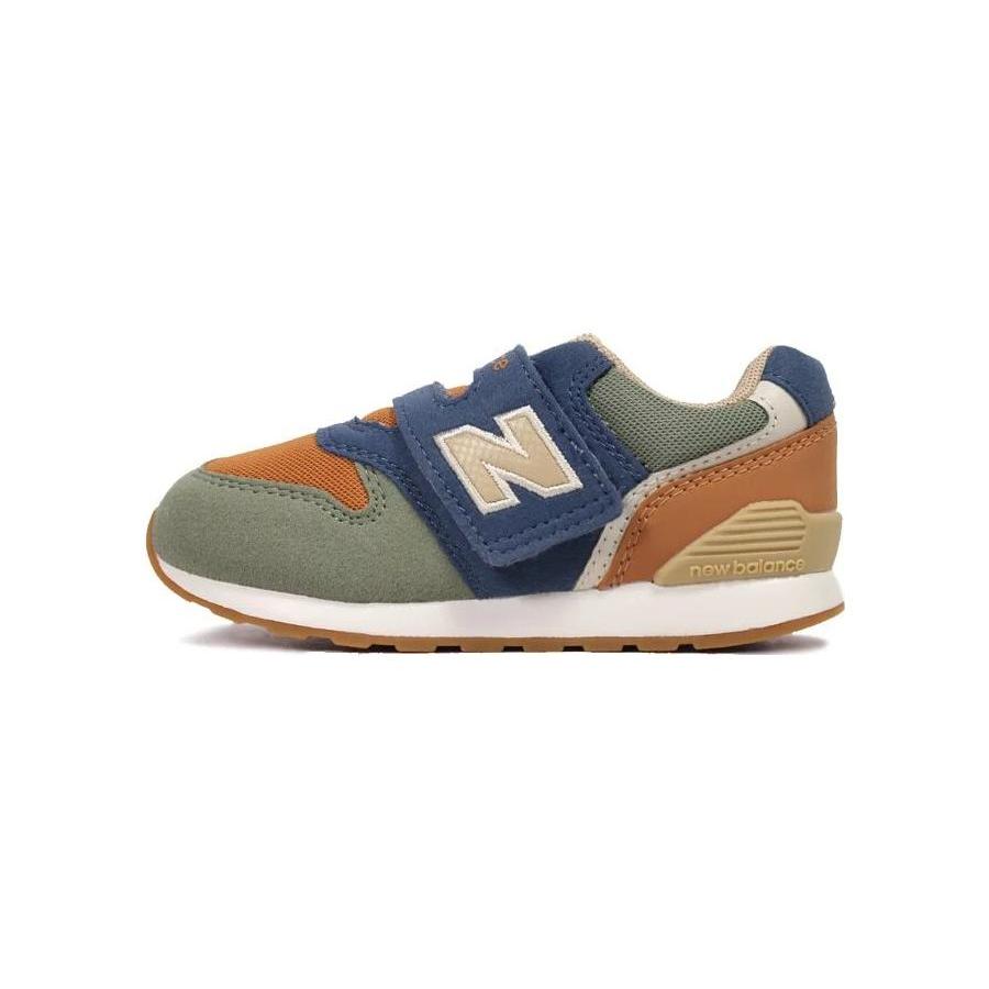 

New Balance NB 996 V3 Cushioning Abrasion Resistant Low top Running Shoes Green Brown Blue Infant And Toddler IZ996ON3 27.5