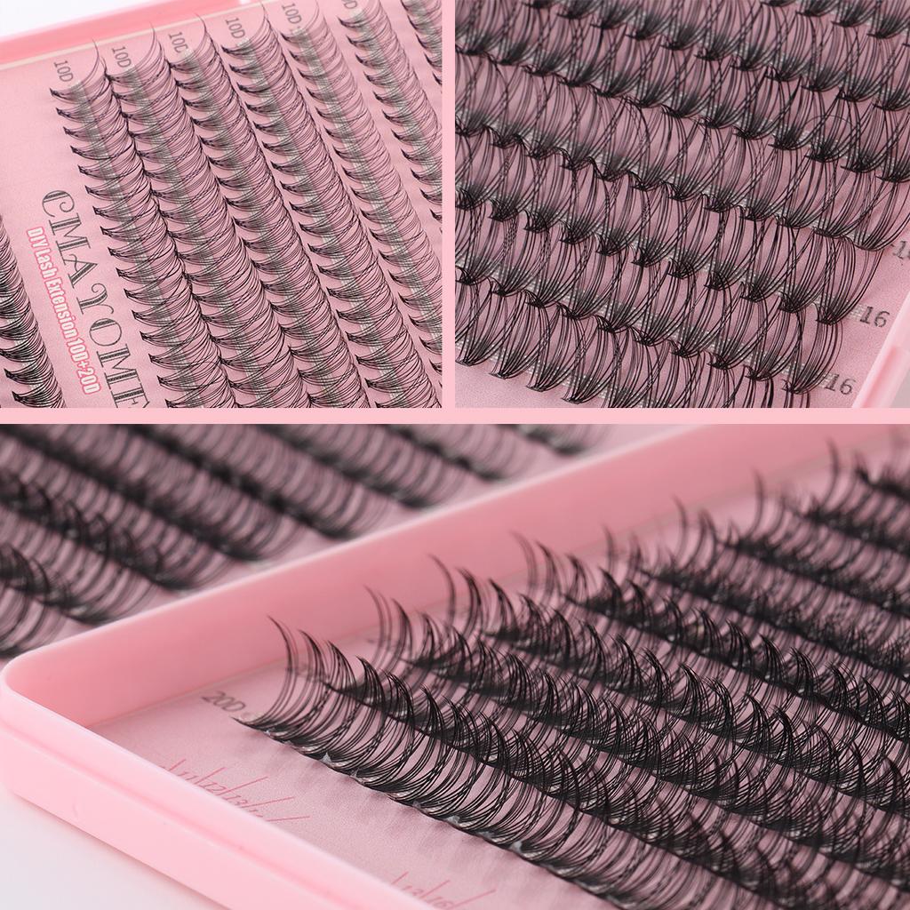 30D40D Eyelash Book Thick Single Cluster Of Hair 640 Clusters Segmented False Eyelashes D Curve Single Cluster False Eyelashes