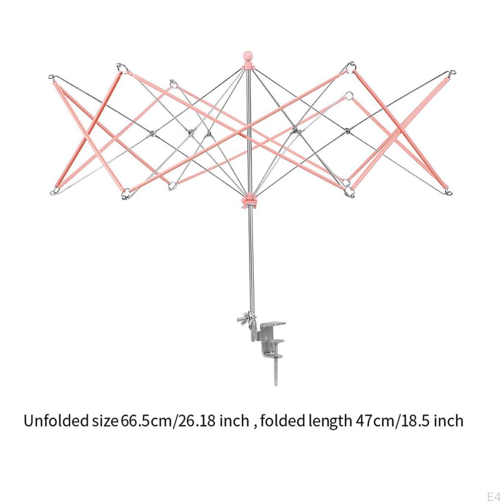 Schirmhaspel Garnwinder Strickwerkzeug Zubehör Fadenwickelmaschine Handwerk Robust Manuell Wolle