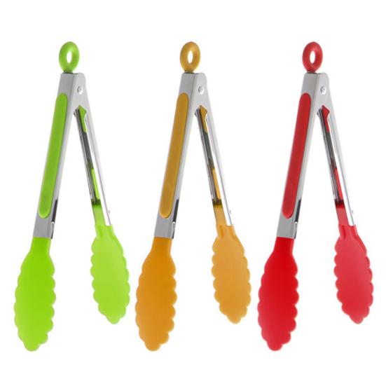 Kuchyňské kleště na servírování salátových grilů na kuchyňské náčiní z nerezové oceli Nylon