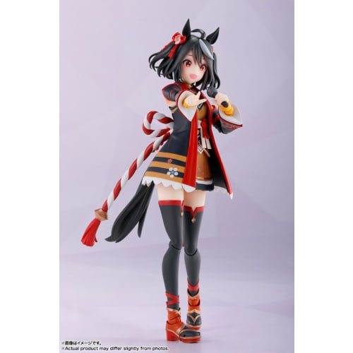 TAMASHII NATIONS S.H.Figuarts Uma Musume Pretty Derby Kitasan Black, Approximately 140mm, PVC & ABS Painted Action Figure
