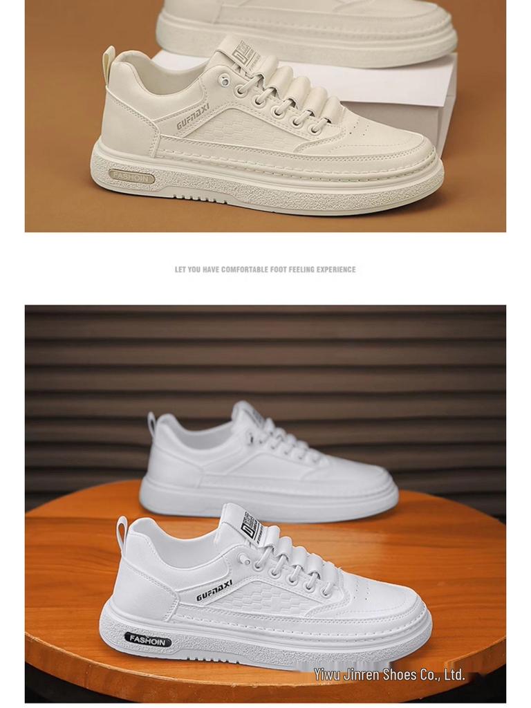 2025 Herren Weiße Unsichtbare Höhenvergrößernde Sneaker mit 10cm Dicksohle