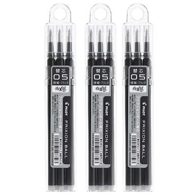 PILOT Friction Ball Replacement Ink Refill LFBKRF30EF3B 0.5mm Black 3 Pack