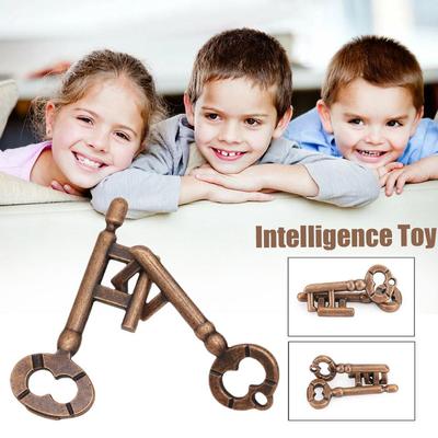 Jouets de décompression, testeur de cerveau, serrure à clé, jouet de développement, puzzle, jeu de test, clé de QI pour enfants, P D5F6