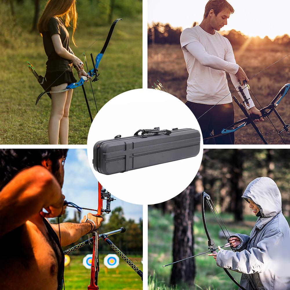 Hard Shell Fishing Rod Holder Bag Fishing Pole Carrier Fishing Rod Storage Bag for Fishing Lovers nero