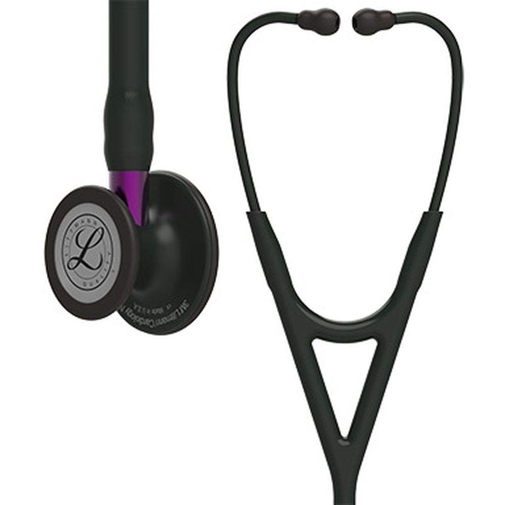 

Cardiology Stethoscope 6203 with Tube and Chestpiece Black 3M™ Littmann® IV™ High-Sensitivity Two-in-One Adult/Pediatric (Black), Approx. 69cm, чёрный