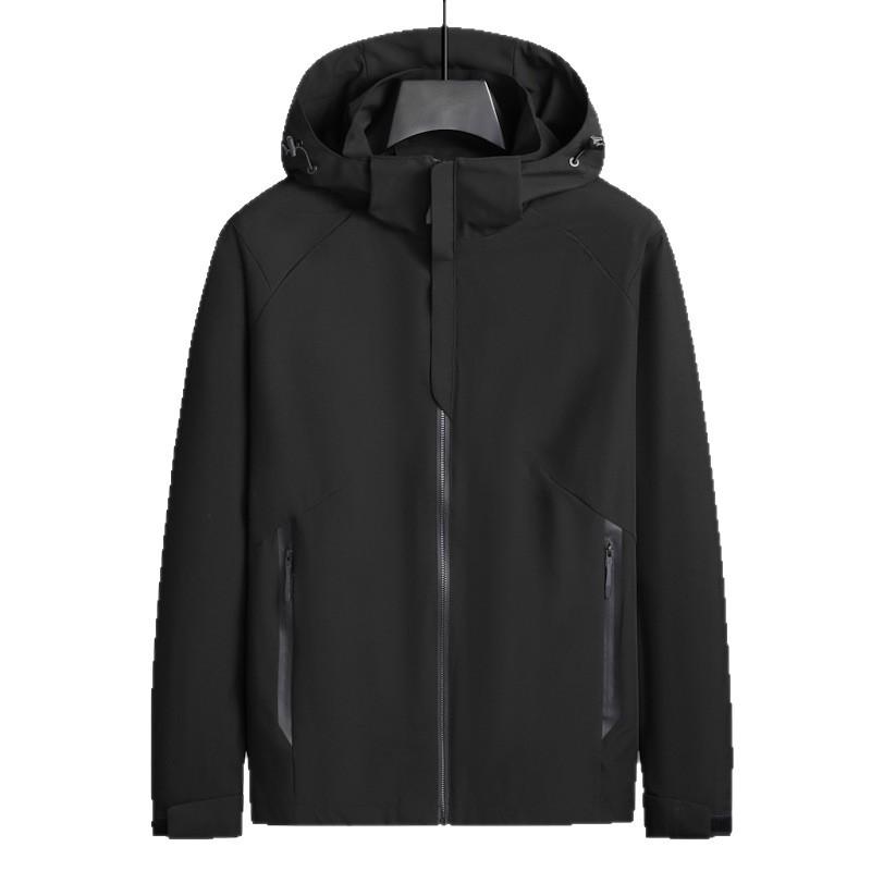 Autumn Large Size Jacket for Men's Youth Plus Fat Plus Sports and Casual Hooded Tops for Fat Man Windbreaker Jacket