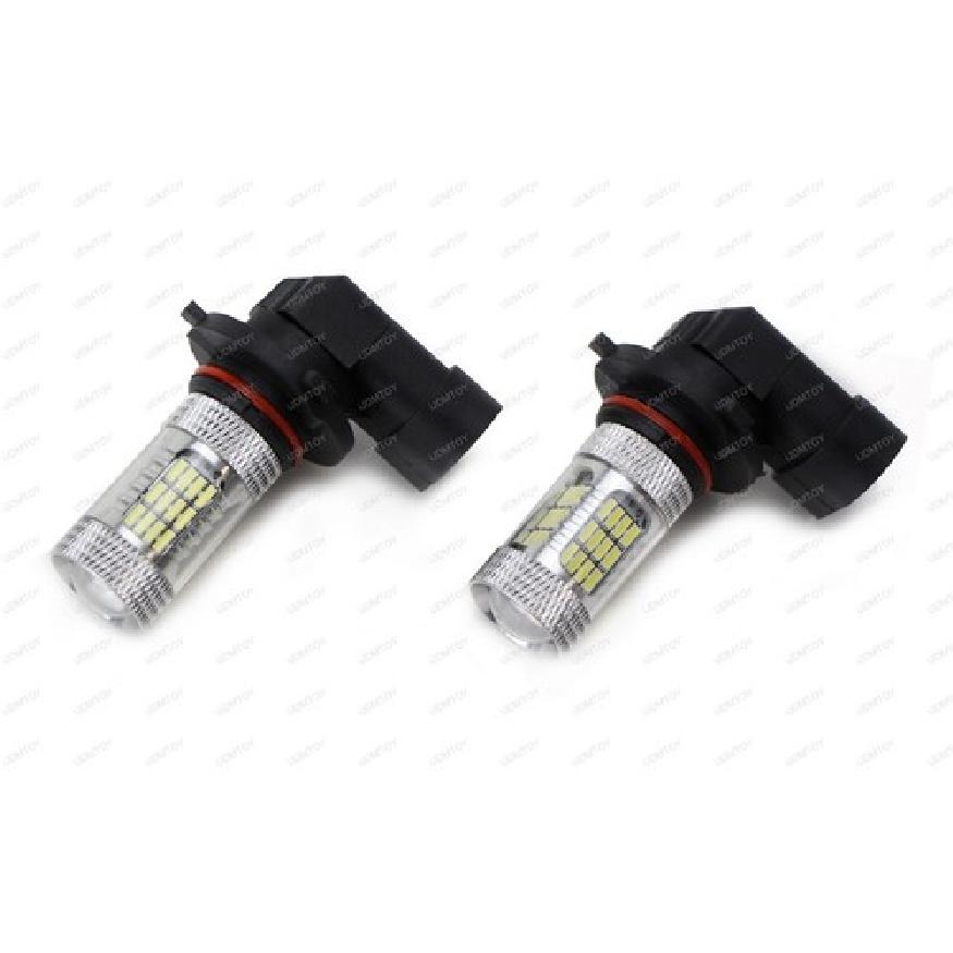 X-Bright White 52-SMD 9005 LED Bulbs W/ Reflector Mirror Design High Beam DRL