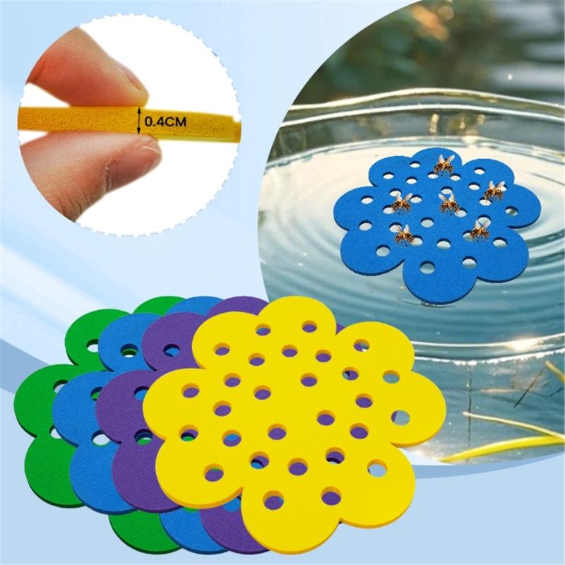Interactive Parent Child Foam Bees Playset Island Random Color Combinations Educational Sensory Play Indoor Outdoor Use